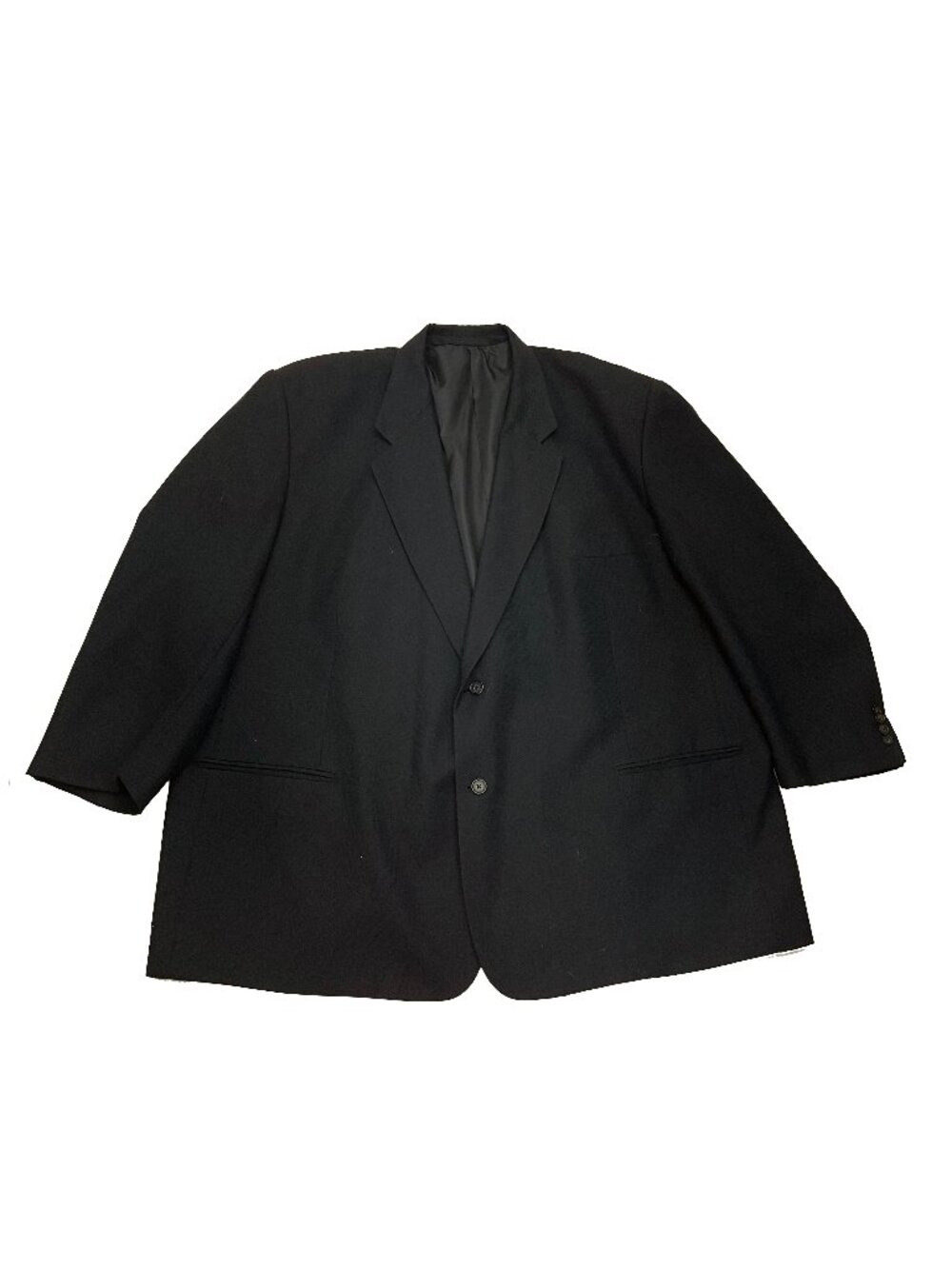 Menswear Alexander Lloyd Simple Black Wool Blend Blazer Jacket Mens 60 R 60R